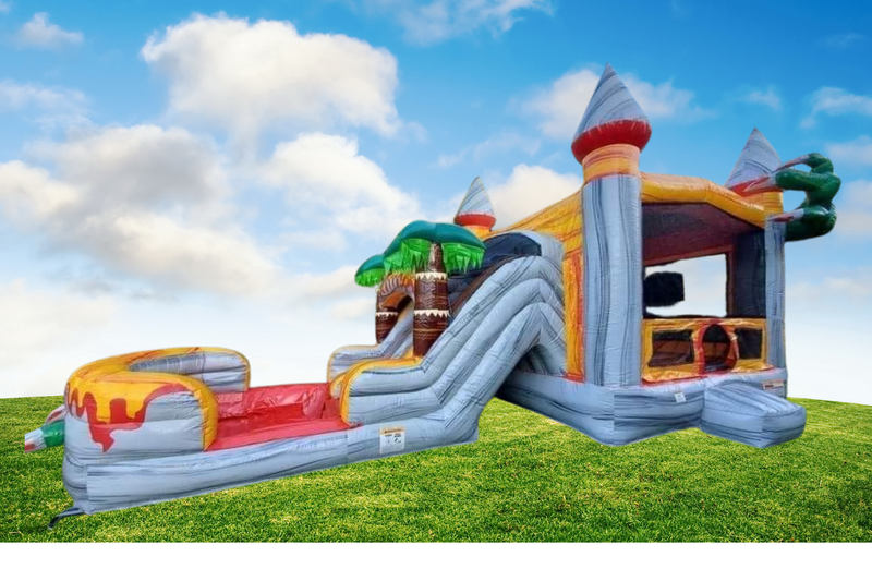 T Rex Bounce House with 2 Slides
