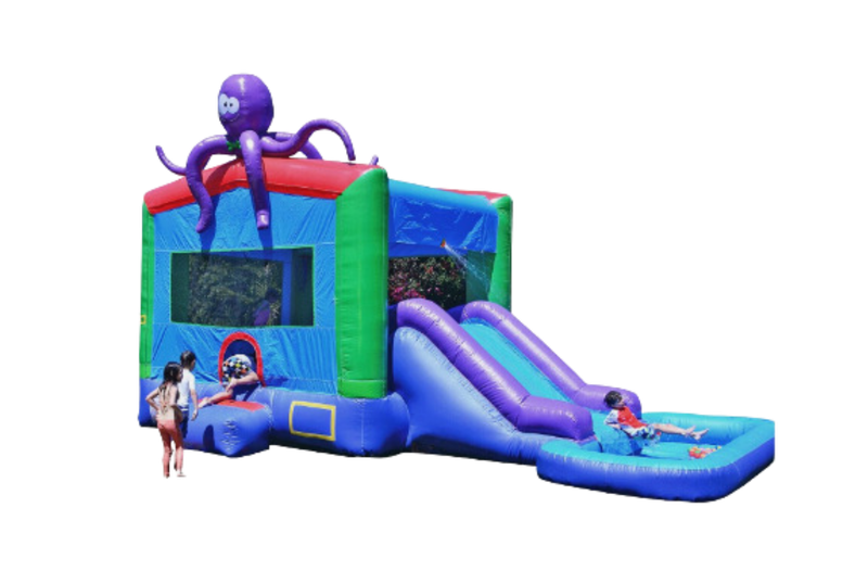 Octopus Bounce House Slide Combo 15x26