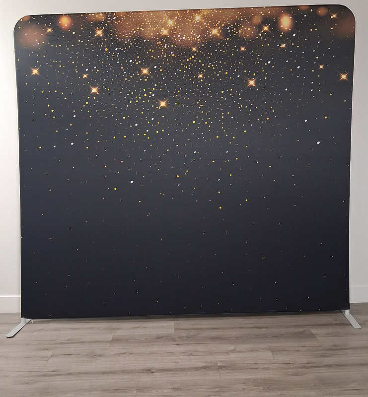 Golden Night Sparkle Backdrop 