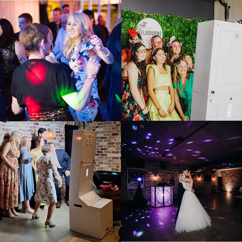 5 hour Wedding DJ/MC & 3 Hour Party Photo Booth Package