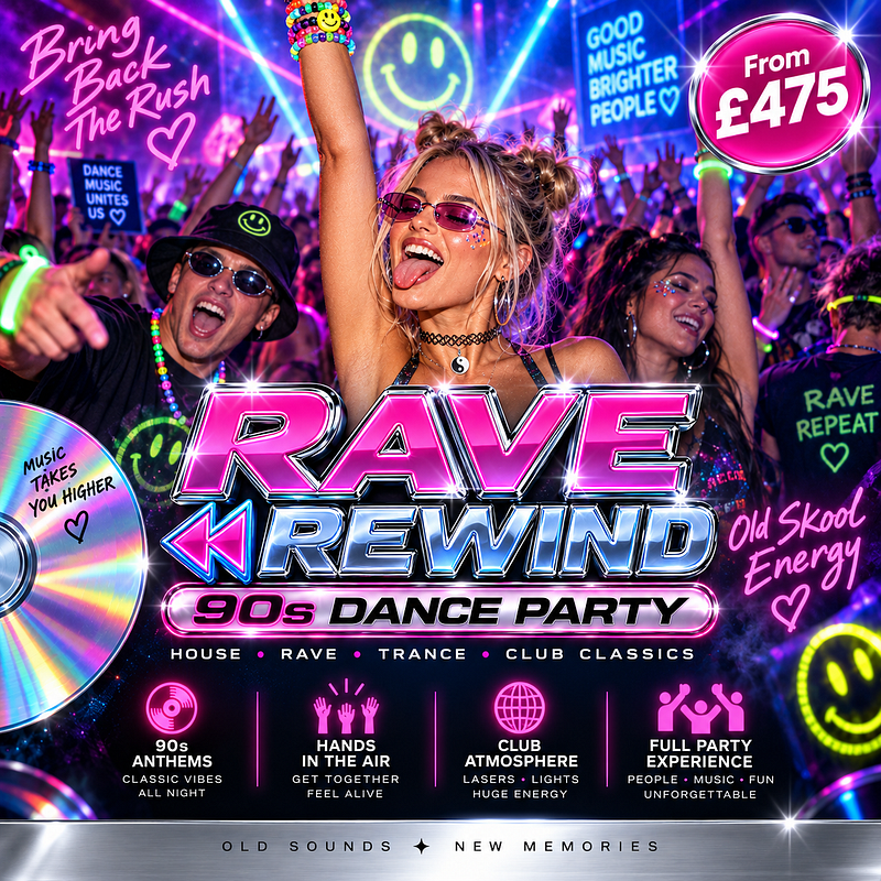 RAVE REWIND – 90s Dance Party