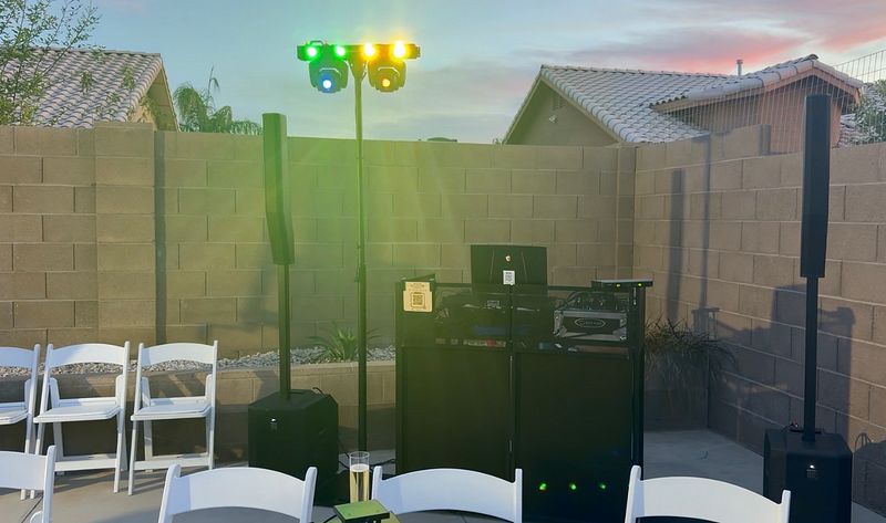 Elegant Backyard Wedding Reception