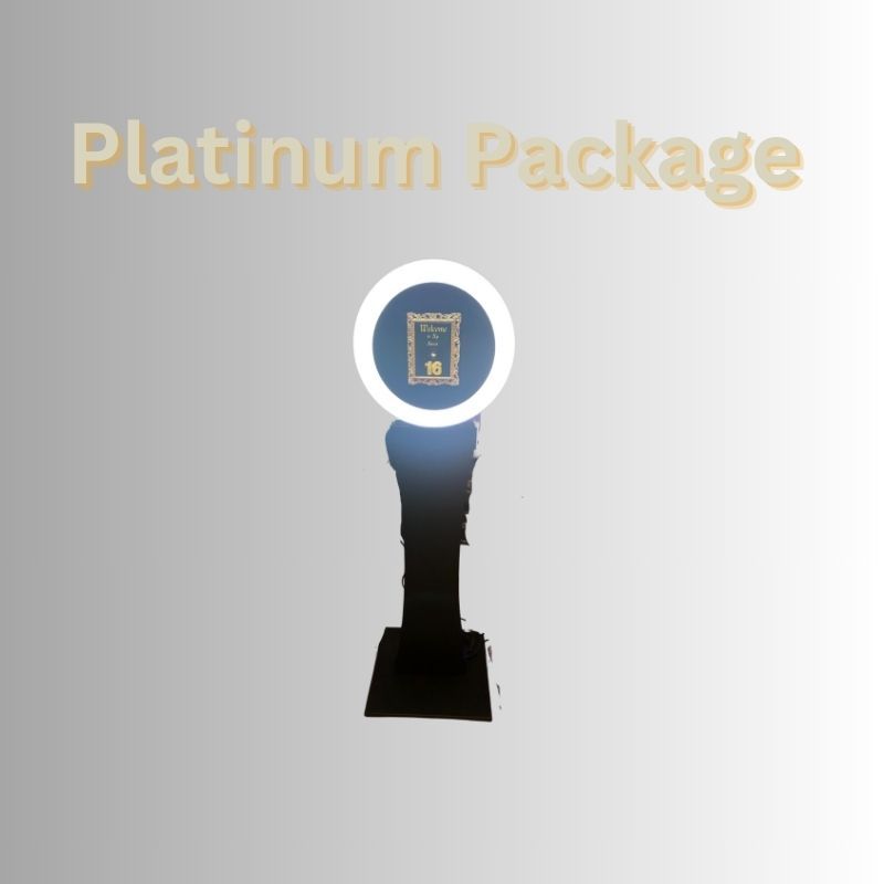 Stand Alone Photo Booth Platinum Digital, Prints and Boomerang, and More 