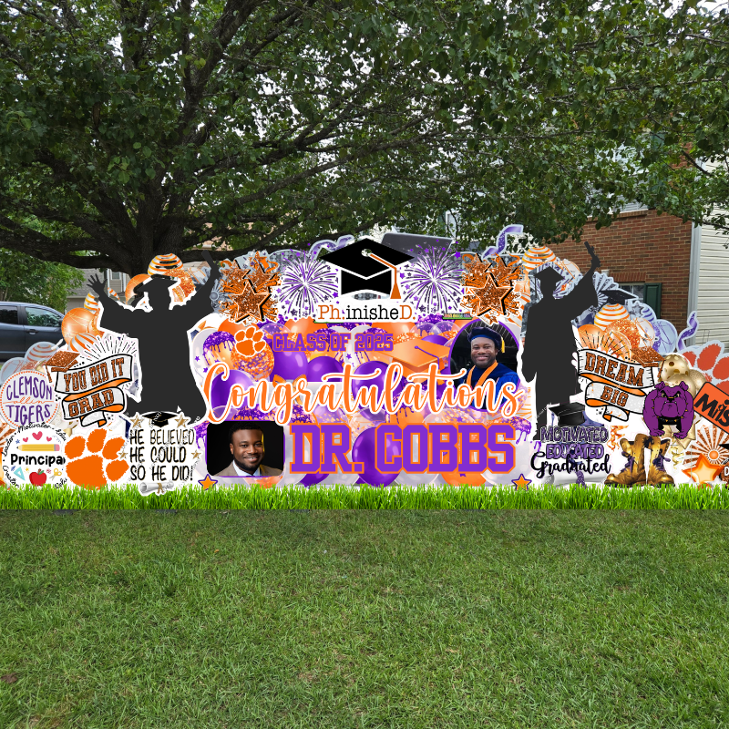 Personalized Grad Photo Keepsake Yard Party