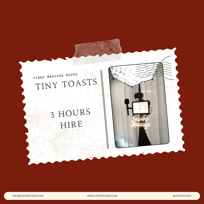 3 HRS Video Message Booth Hire