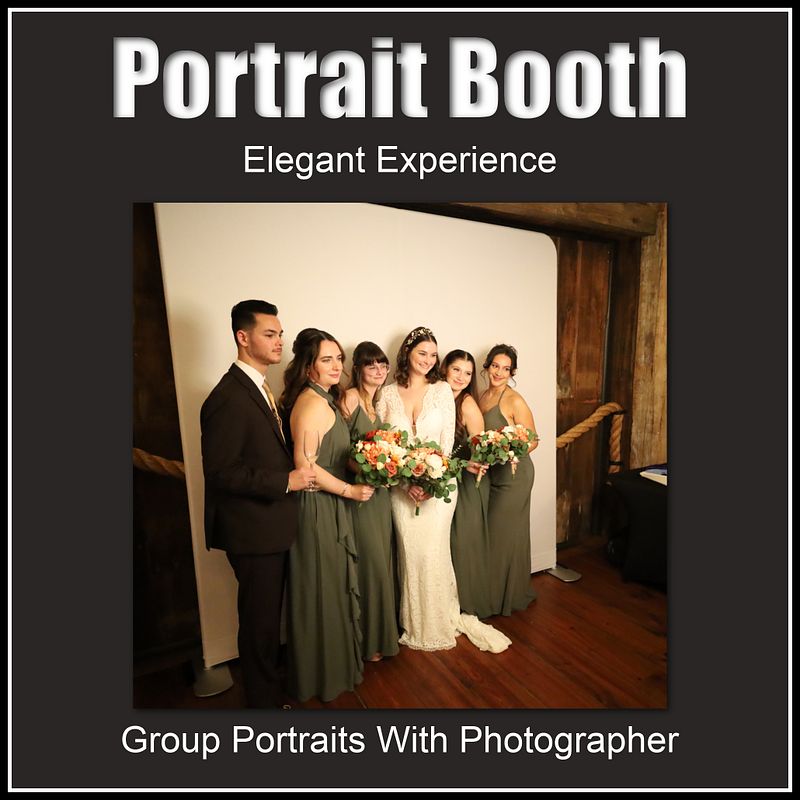 Portrait Booth - Group Portraits With Photographer and Printing