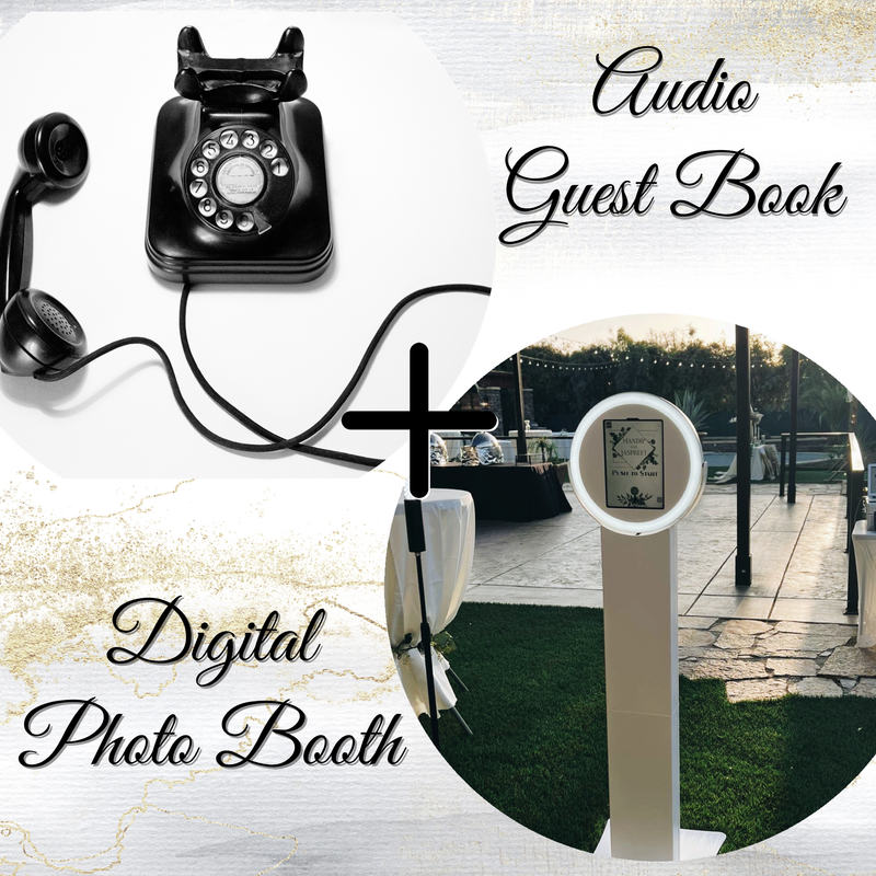 Audio Guest Book & Digital Photo Booth  - 4 HOURS