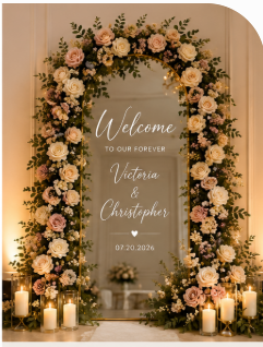 💐 Luxury Floral Welcome Mirror