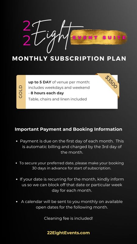-GOLD- Monthly Subscription Plan