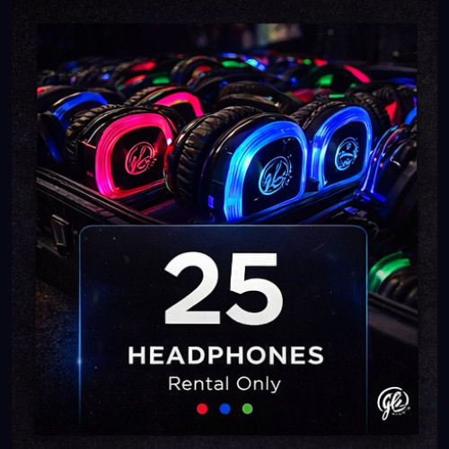 Petite Party Headphone Rental (25 guests)
