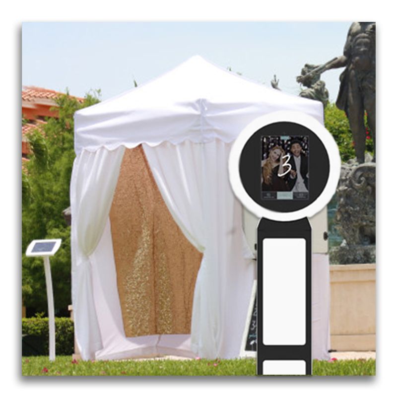 Digital Photo Booth - White Cabana