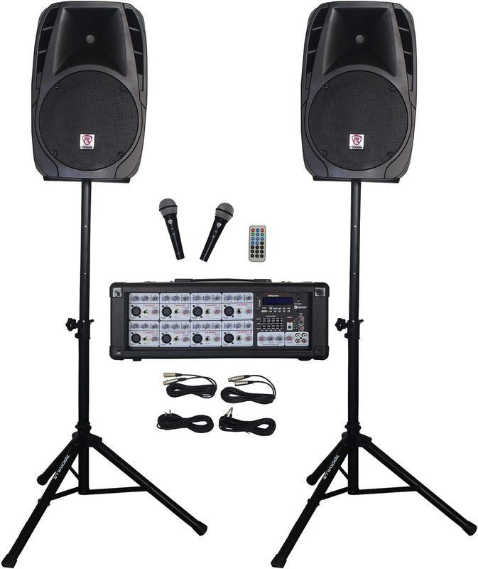 PA System Rental (2 Speakers, Wireless Mics & Receiver)
