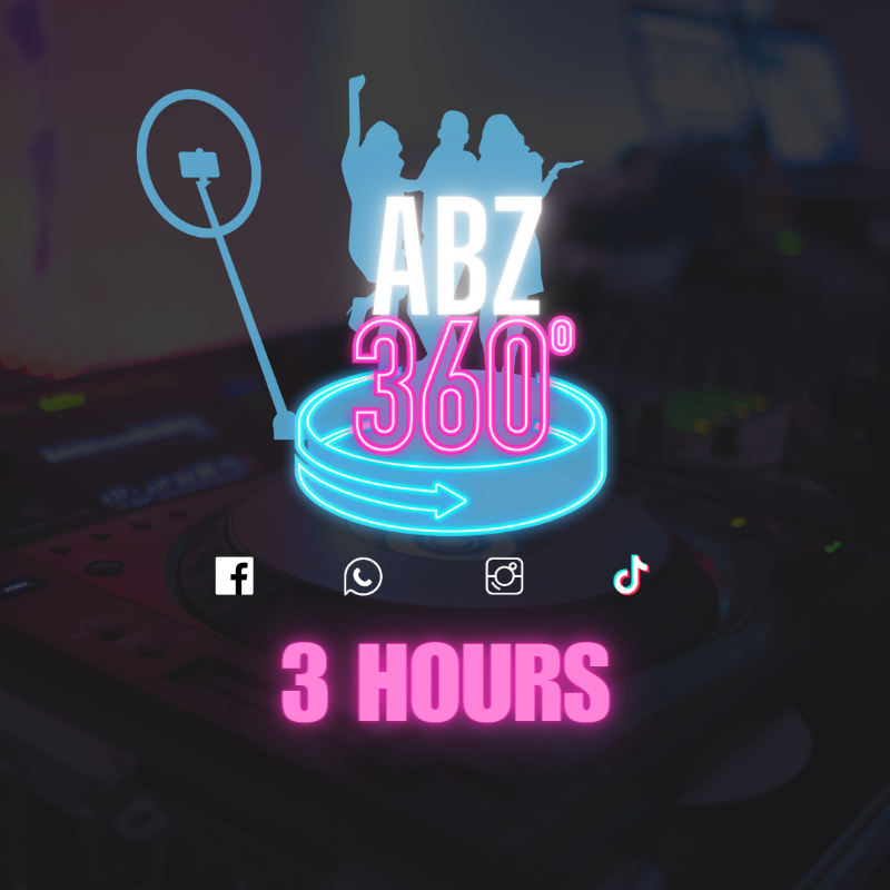 ABZ360°  3 hour Photobooth Hire