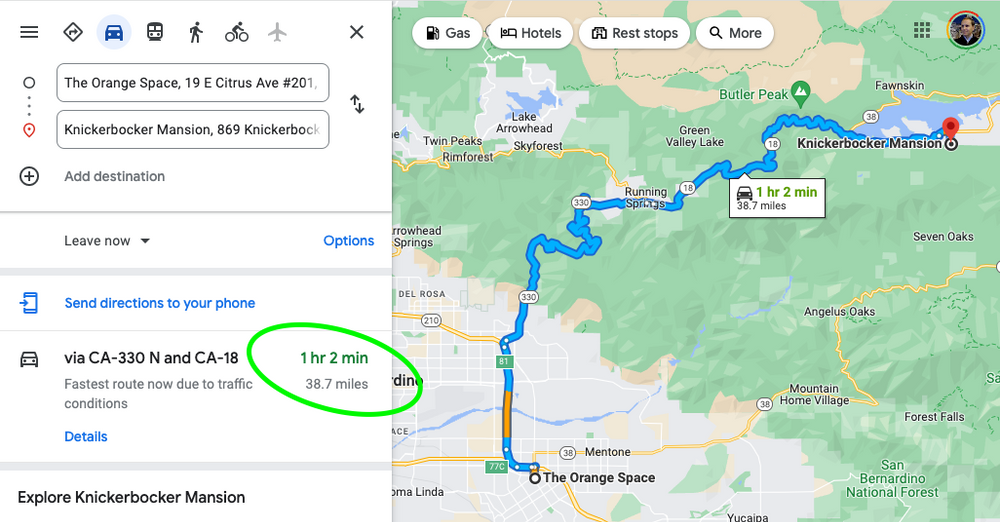 charging travel time and mileage