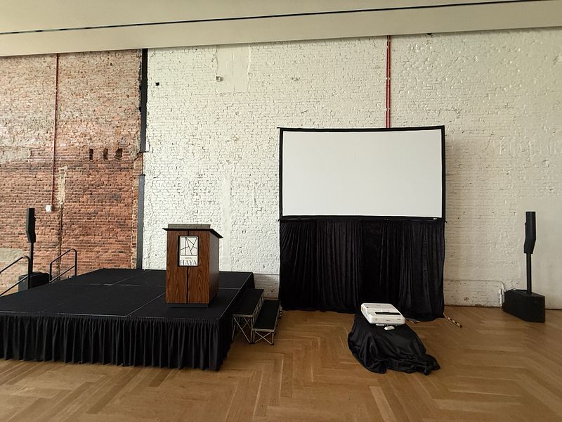 Hotel Haya A/V Single Projector & 9x12 stage