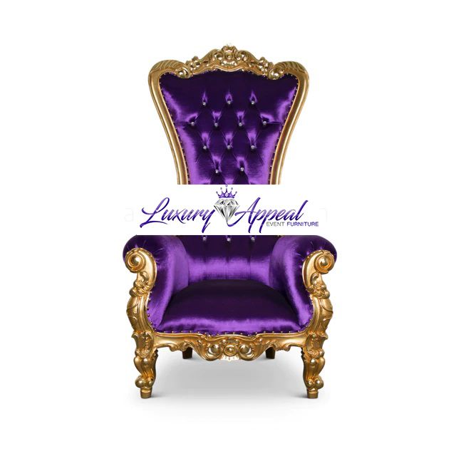 Purple with Gold Trim Chair