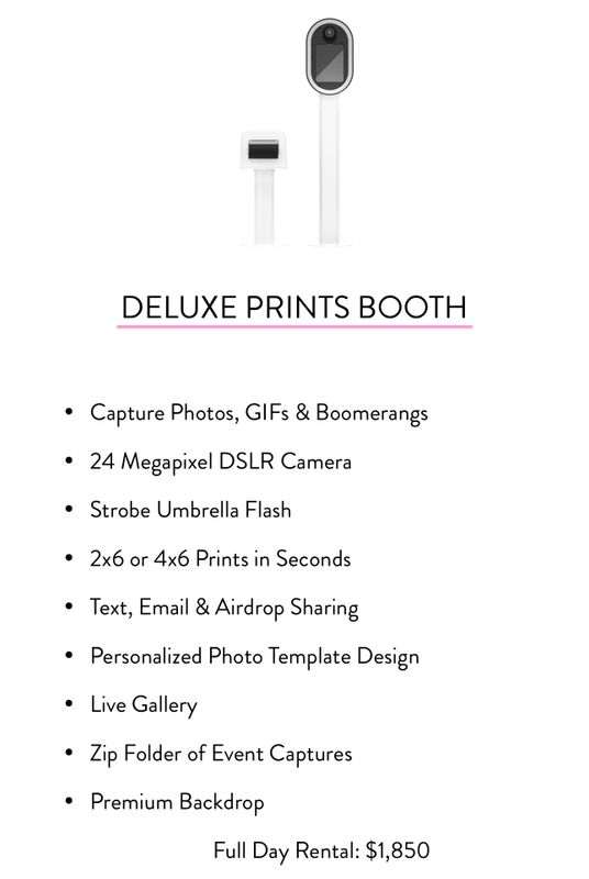 Deluxe Prints Booth - Full Day Rental