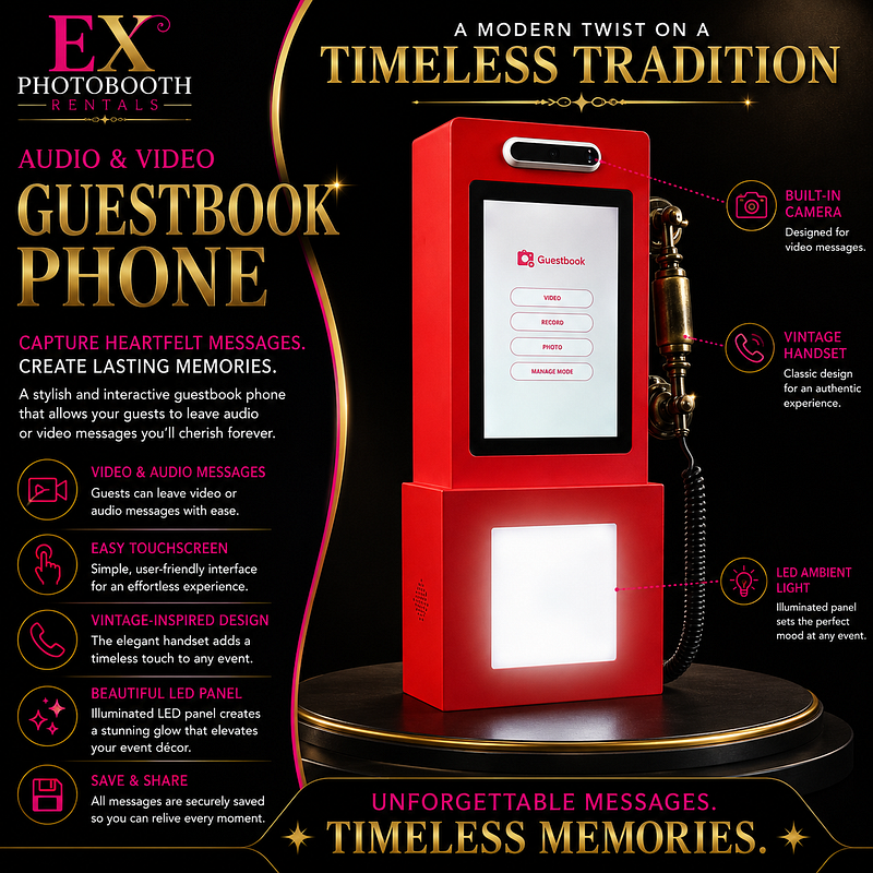Video Guest Booth Phone (Red)