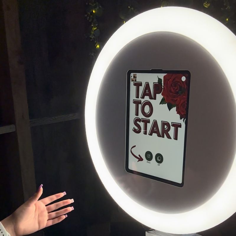 Selfie Photo Booth Digital Drop off Experience