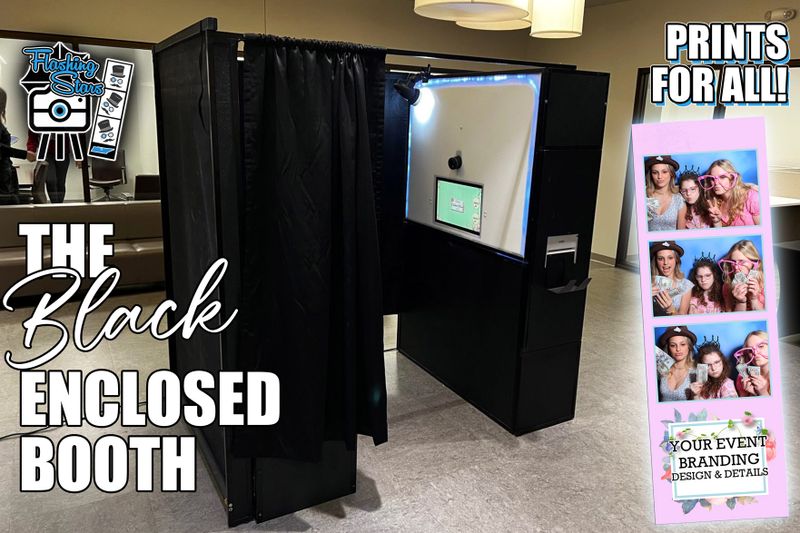 The Black Enclosed Photobooth  