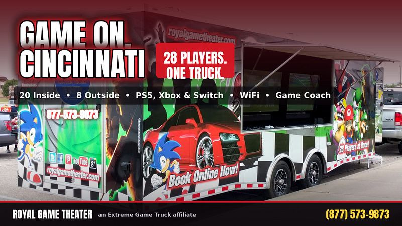 2 hour Party Package - Extreme Game Truck $425