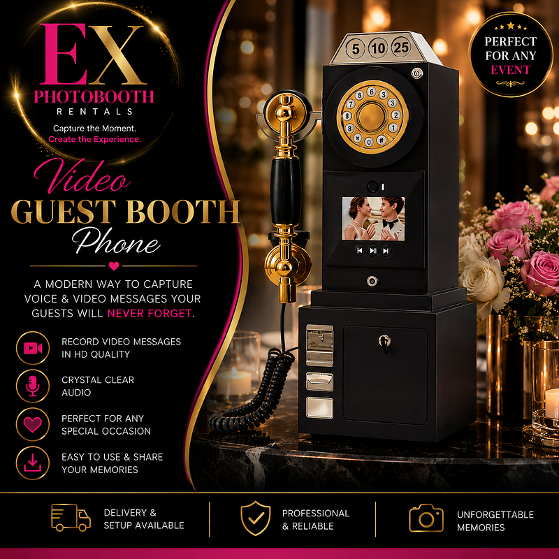 Video Guest Booth Phone (Black)