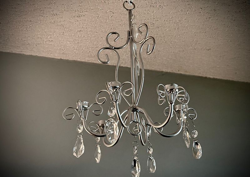 Small Silver Chandelier $15/day