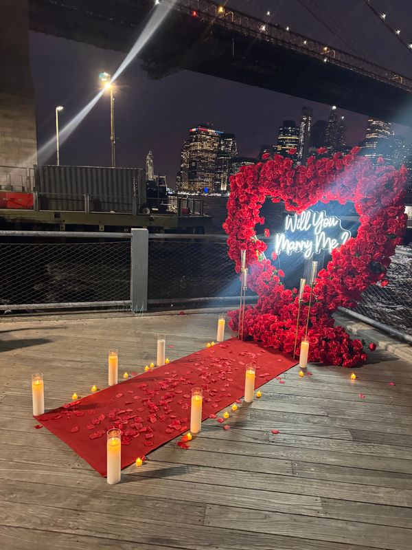 Copy of Luxury Floral Heart Proposal Package 