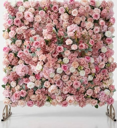 Pink Princess Flower Wall