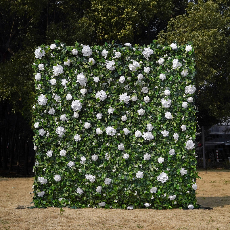 White Blossom Flower Wall Rental