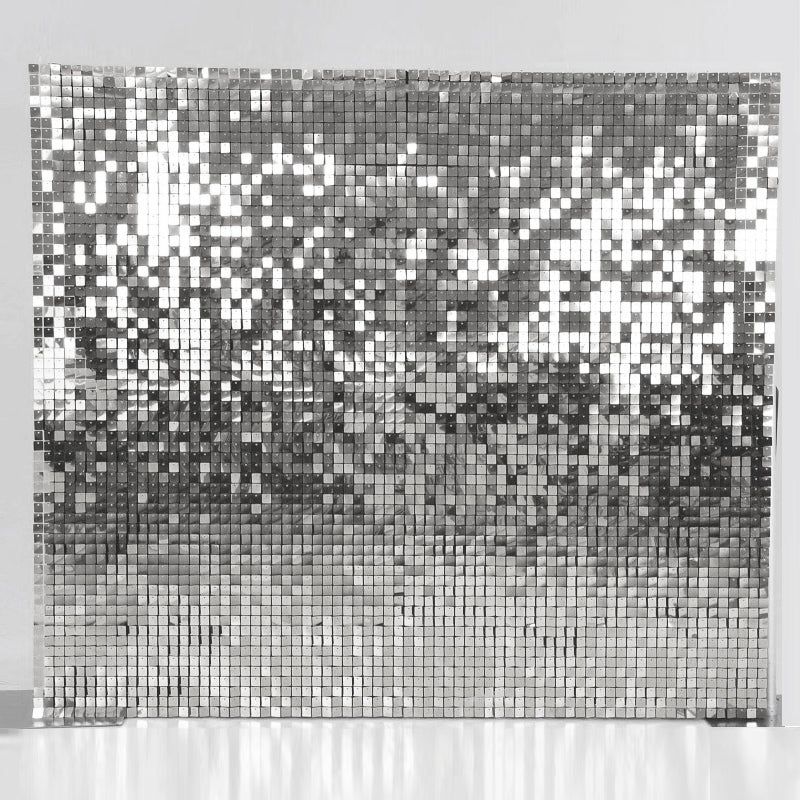 Silver Shimmer Wall Backdrop