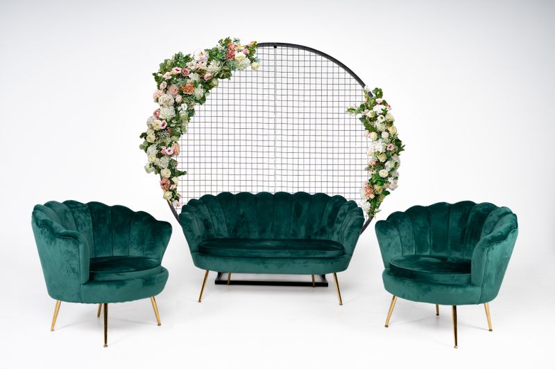 Adria Emerald Green Lounge Furniture Set