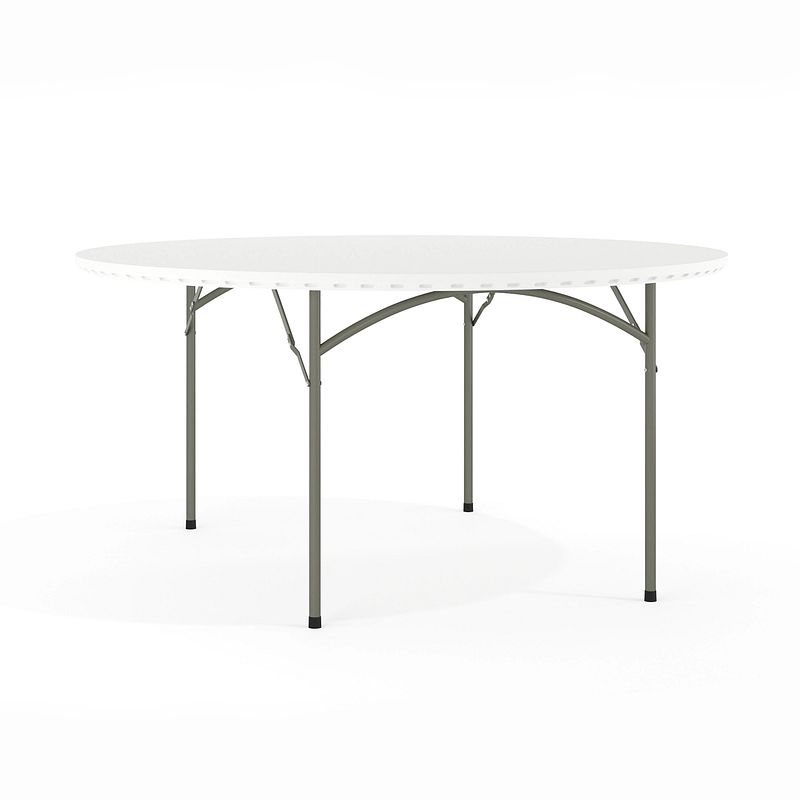Tables, Plastic, Folding, Round, 5ft.