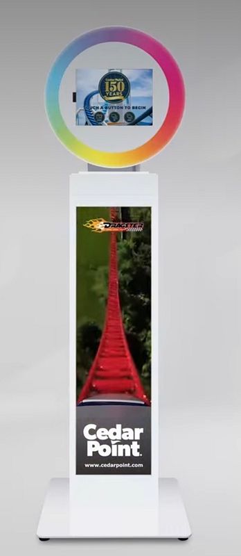 Premium Branding Photo Booth with Video Display