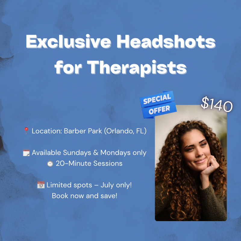 Therapist Headshots – Limited Time Offer