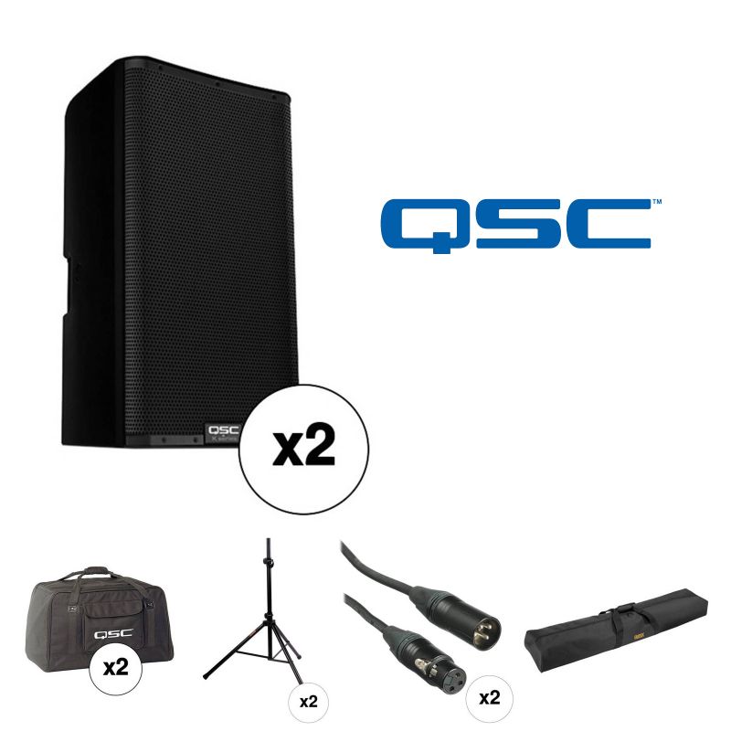 QSC K12.2 2,000 Watt 2-Way 12″ Loudspeaker – $150 Pair