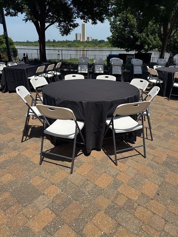 Black Round Table Tablecloth
