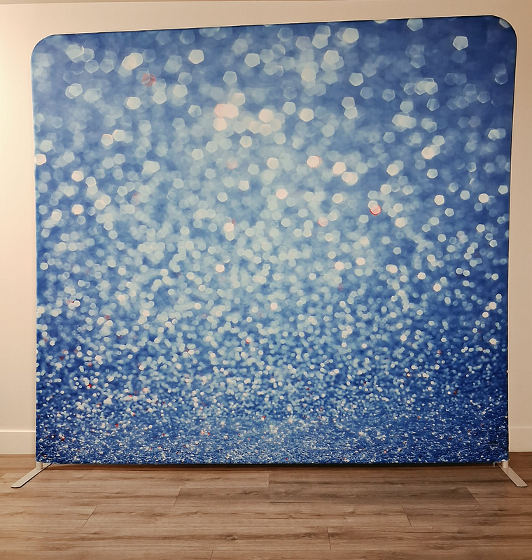 Blue Diamond Sparkle Backdrop 