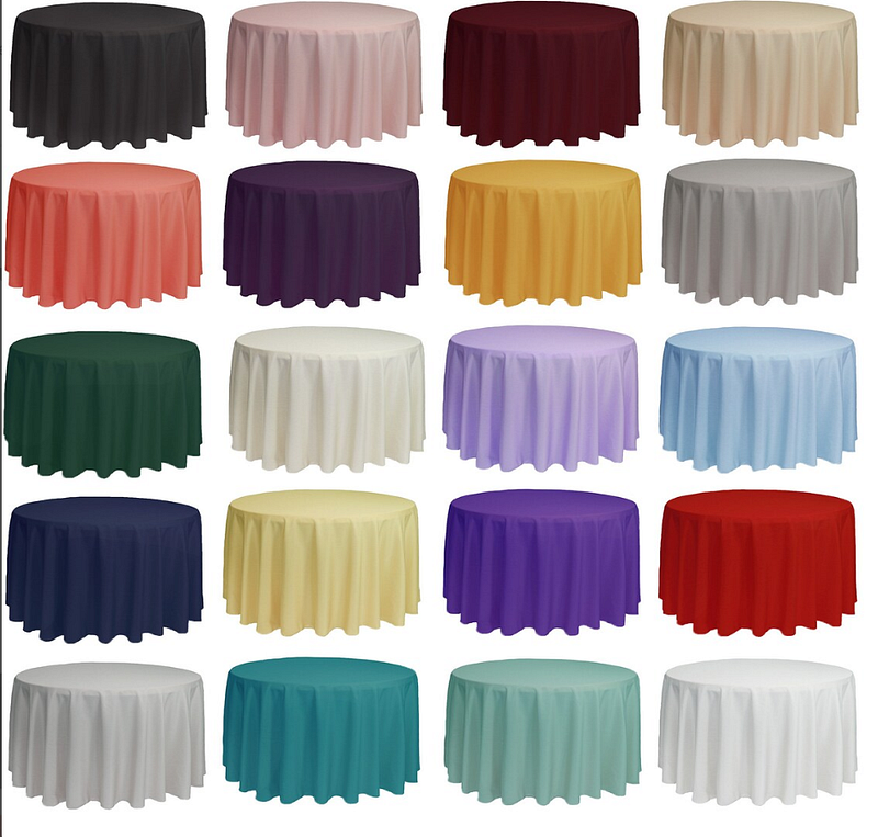 Polyester Round Tablecloth 