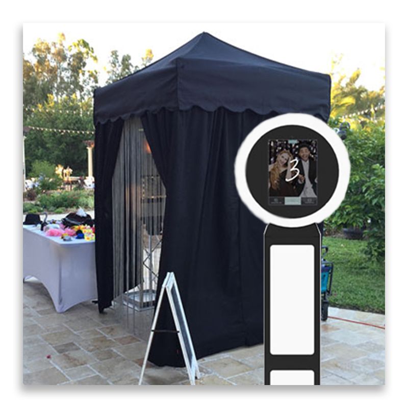 Digital Photo Booth - Black Cabana
