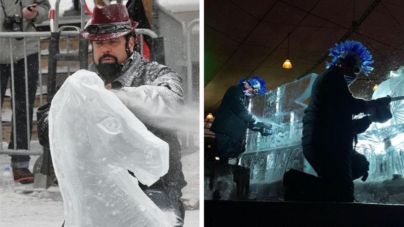 Live Ice Carving Show