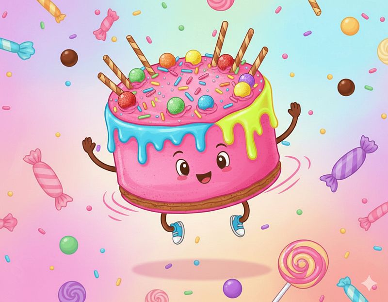 Cake (5" round) Decorating Party