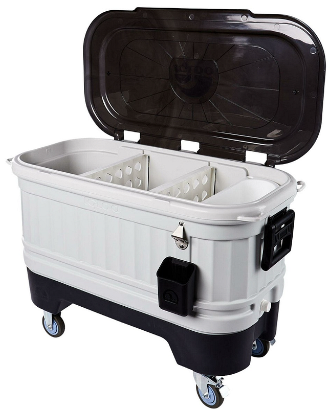 125 qt Party Bar Rolling Cooler