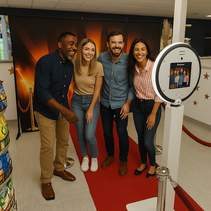 Digital Drop-Off Selfie Booth – Up to 4 Hours