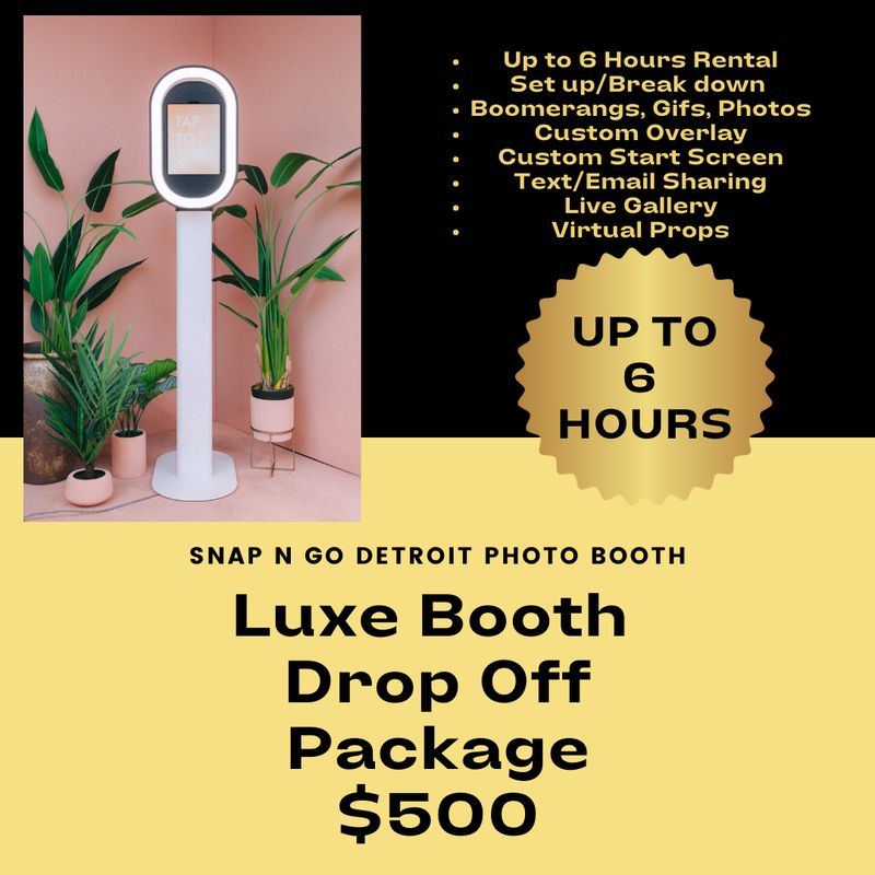 LUXE BOOTH DROP OFF PACKAGE