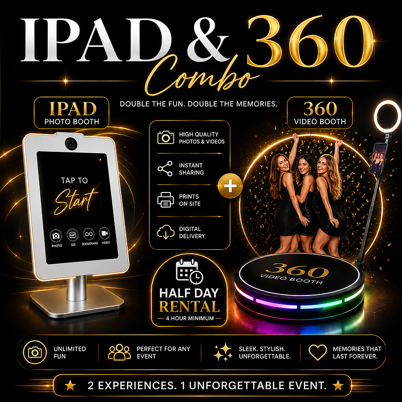 Half day Ipad booth & 360 platform