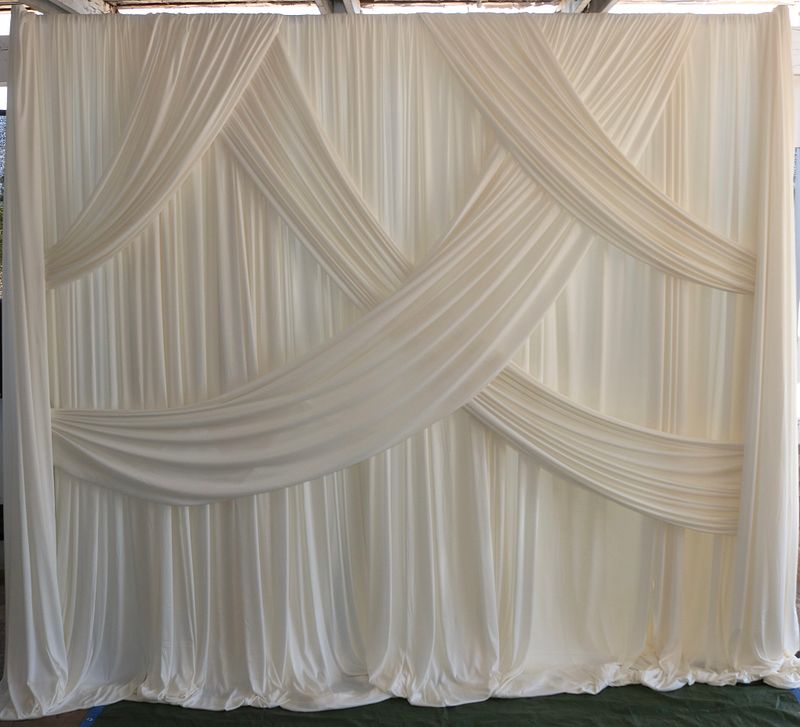 Ivory Drape Backdrop