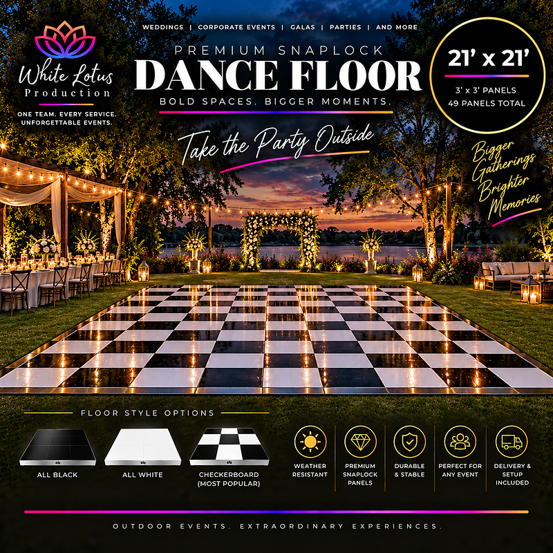 21′ × 21′ Outdoor Dance Floor