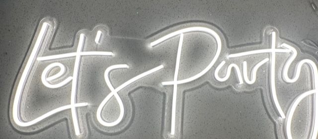 Let's Party Neon Sign