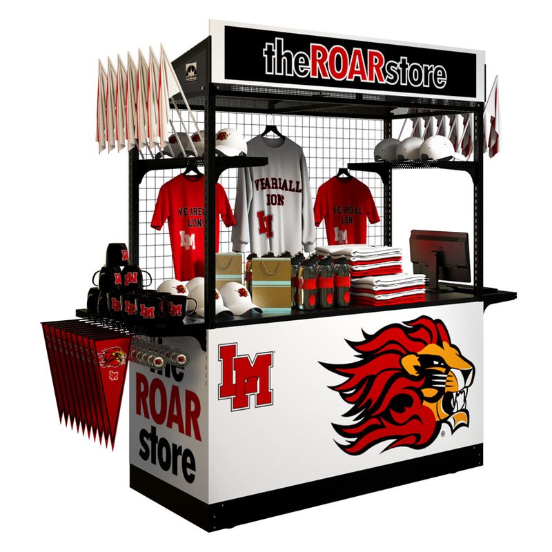 MERCHANDISE KIOSK WITH BRANDING